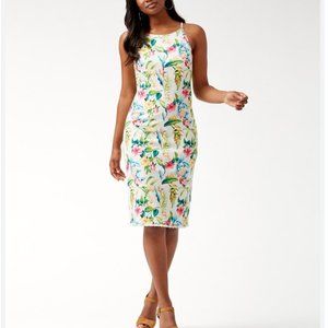Tommy Bahama Tropicalia Denim Midi Dress Size 4